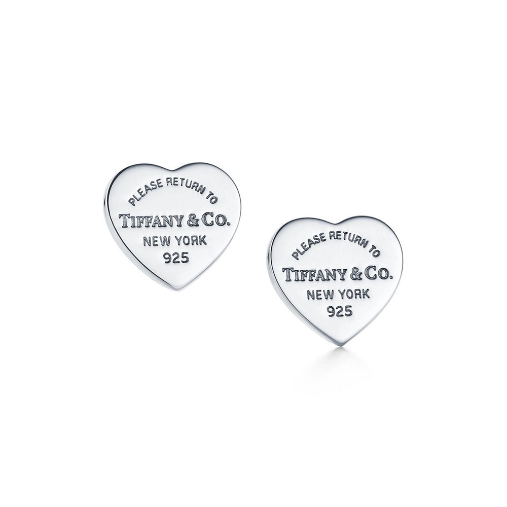 Return to Tiffany Heart Tag Stud Earrings, mini size